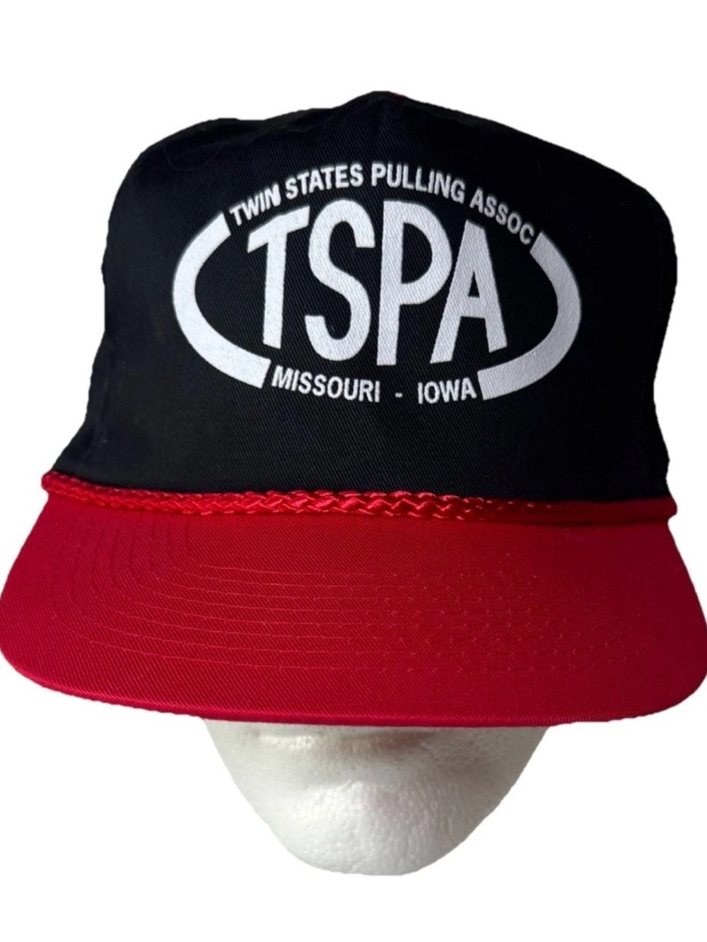 Twin States Pulling Association SnapBack Rope Hat. #Iowa #Missouri Trucker Hat